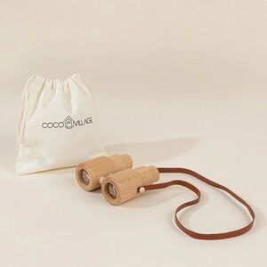 Coco Village kaleidoscope wooden binoculars toy